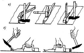 ���������� ������ ������� ������� � ������� ���������� �������� (�) ��� ������� � �����-��������� (�)