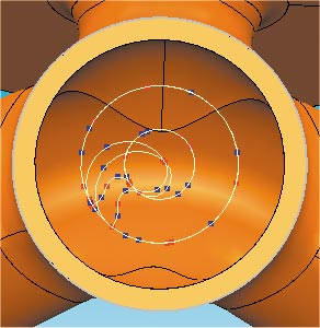 ���. 18. ����� PowerMILL ������� ���� ��������� ���������������� ����� ���������� � ����� ��������� ����������� �������� ������ � ������� ��������� �����